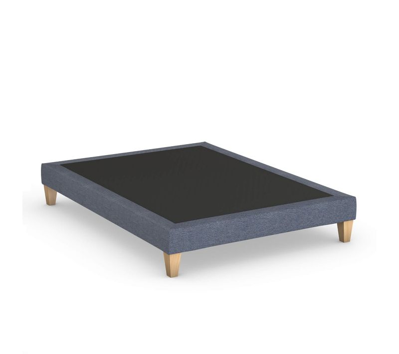 Sommier Déco Tapissier Bleu Océan - 160x190