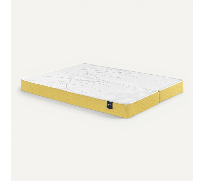 Matelas Mousse Aurore 400 Clic-clac Soutien Ferme 130x190 (65+65x190) - Accueil Moelleux