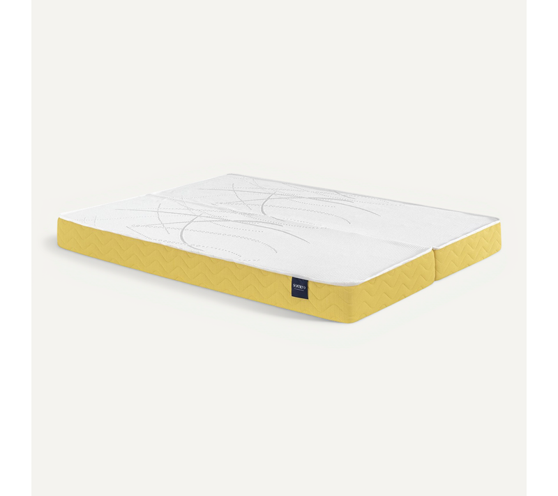 Matelas Mousse Aurore 400 Clic-clac Soutien Ferme 140x190 (70+70x190) - Accueil Moelleux