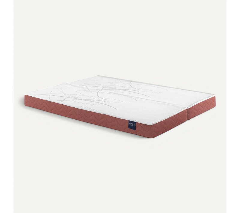 Matelas 100% Latex Crépuscule 400 Clic-clac Soutien Ferme 130x190 (65+65x190) - Accueil Moelleux