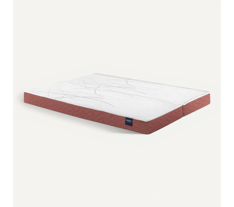 Matelas 100% Latex Crépuscule 400 Clic-clac Soutien Ferme 140x190 (70+70x190) - Accueil Moelleux