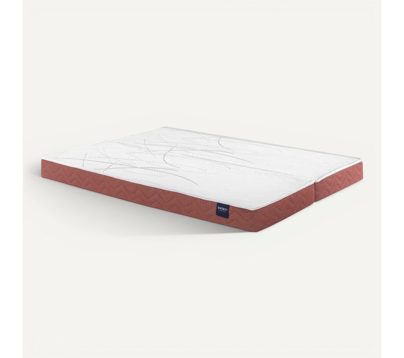 Matelas 100% Latex Crépuscule 400 Clic-clac Soutien Ferme 140x200 (70+70x200) - Accueil Moelleux