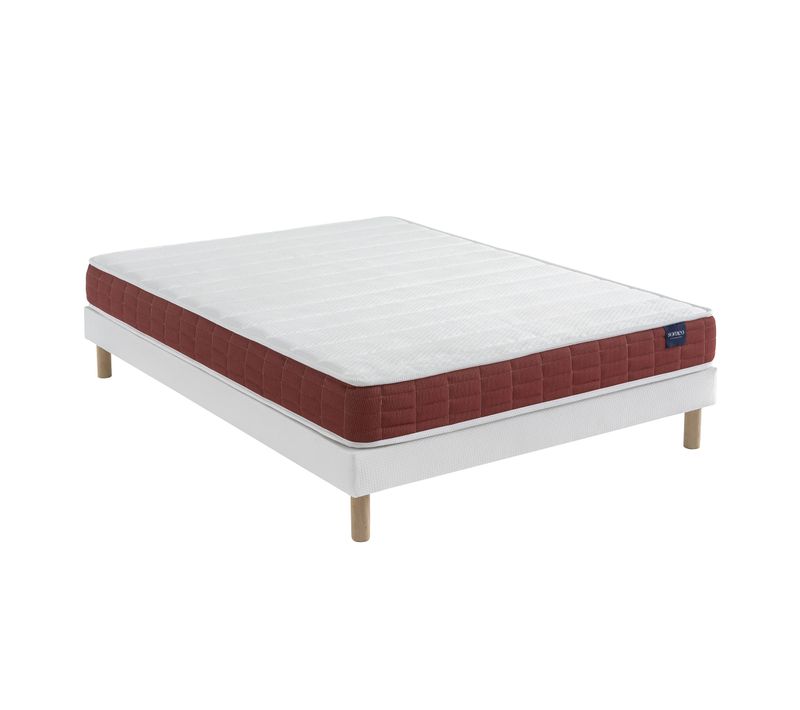 Ensemble Matelas Latex 160x200 cm Crépuscule 400 Soutien Ferme + Sommier Lune