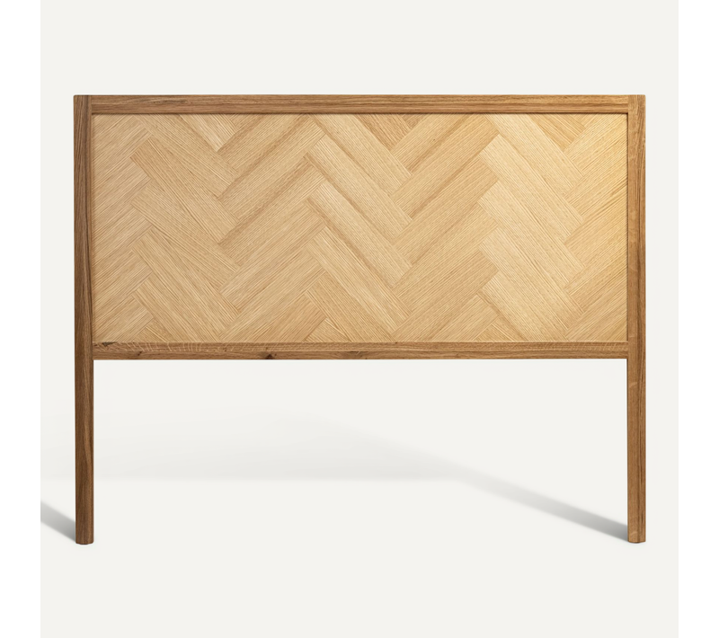 Tête De Lit Marqueterie En Bois Massif Naturel 140 Cm