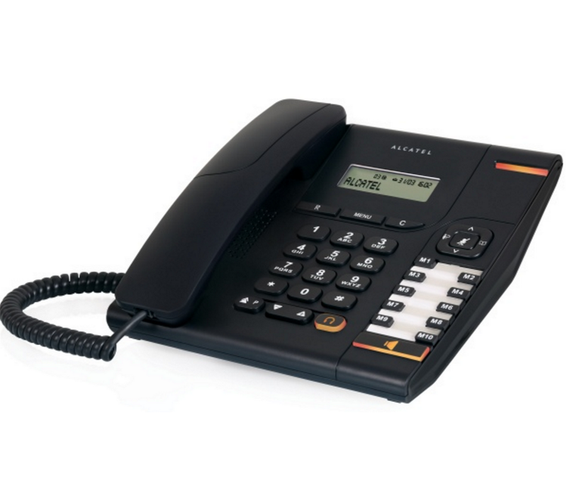 Téléphone Filaire Noir Temporis 580 Noir