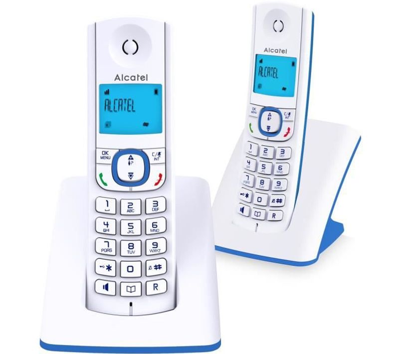 Téléphone Sans Fil - F530 Duo - 2 Combinés, Blocage D'appels, Mains Libres, 2 Mémoires Directes