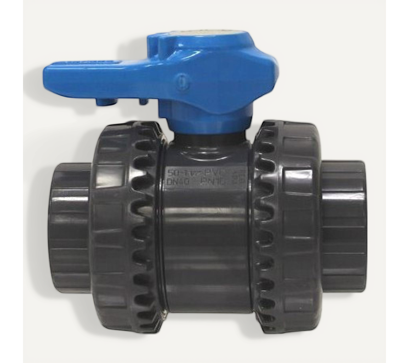 Vanne Pvc Fip Double Union à Coller 50mm Vib50c
