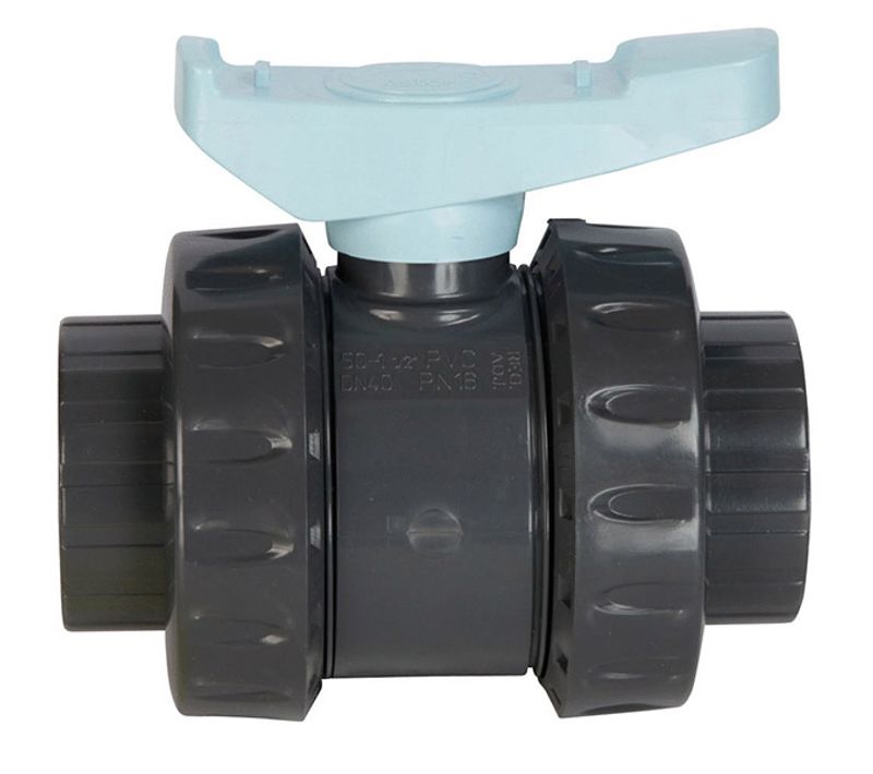 Vanne Pvc Astore Double Union à Coller 50mm Pn16 - Ast50