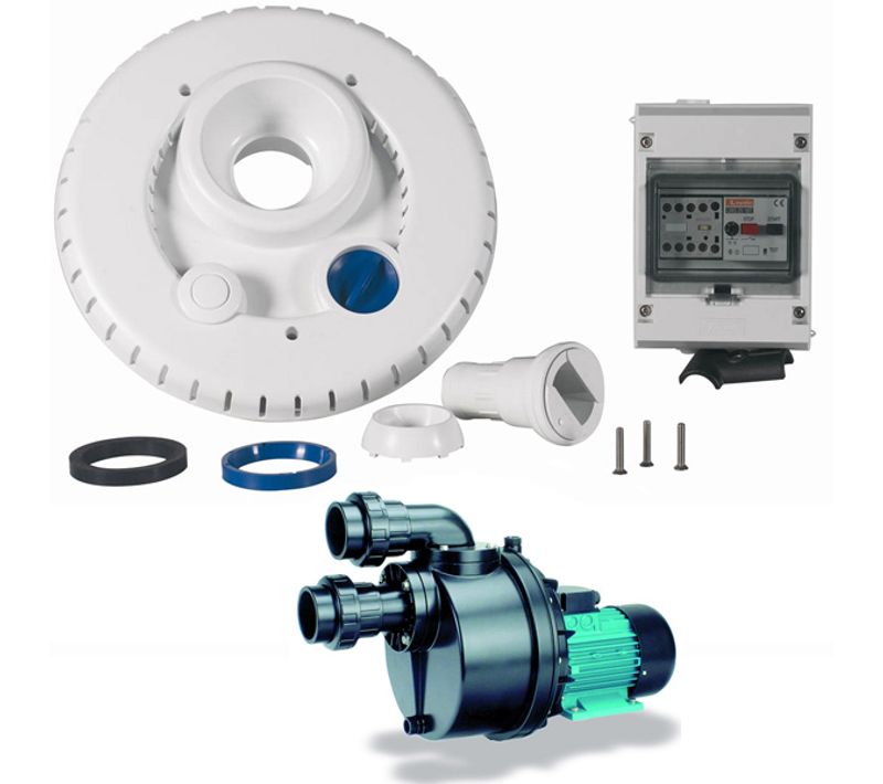 Kit Pompe 63m3/h + Facade + Coffret Électrique Pour Nage à Contre Courant - Ncr2 Nadorself 300