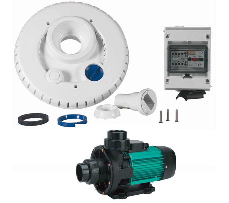 Kit Pompe 44m3/h + Facade + Coffret Électrique Pour Nage à Contre Courant - Ncr2 Wiper3 300 Mono