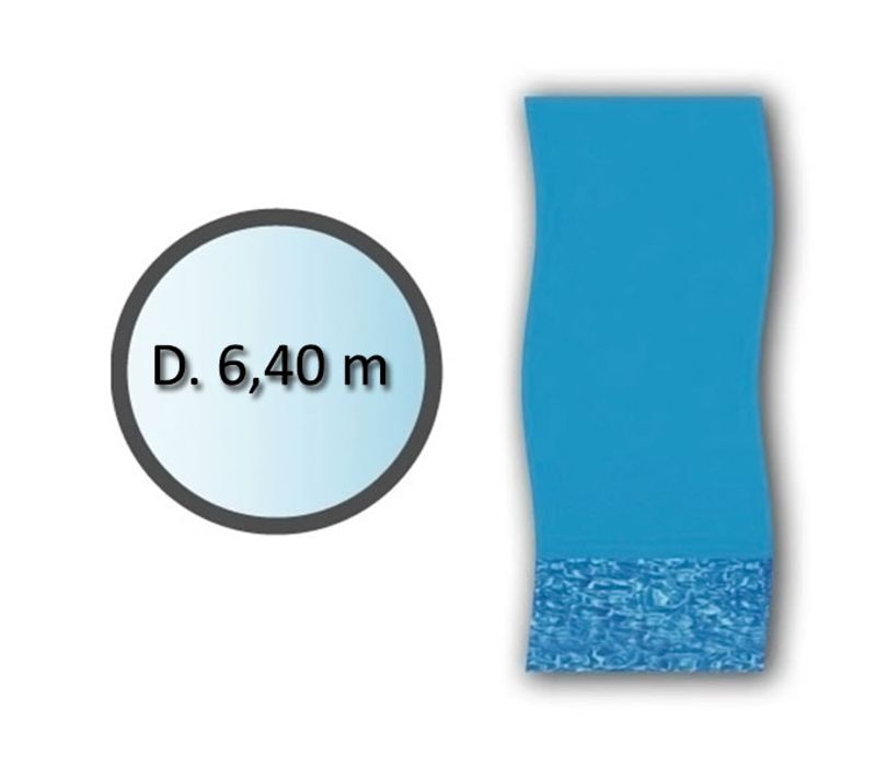 Liner Swirl Forme Ronde D.6.40m Pour Piscine Hors Sol - Li2148sb