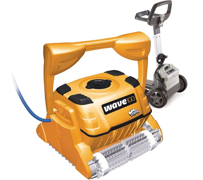 Robot Electrique De Piscine Professionnel 25m Brosse Combinée - Wave 100