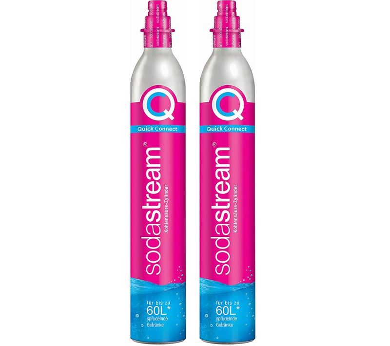 Lot De 2 Cylindres De Gaz Co2 60l Quick Connect Pour Machine à Gazéifier - 2 X Cylindre Quick