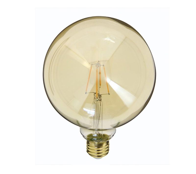 Ampoule globe déco LED 4W équiv 30W 350lm E27 Ambre