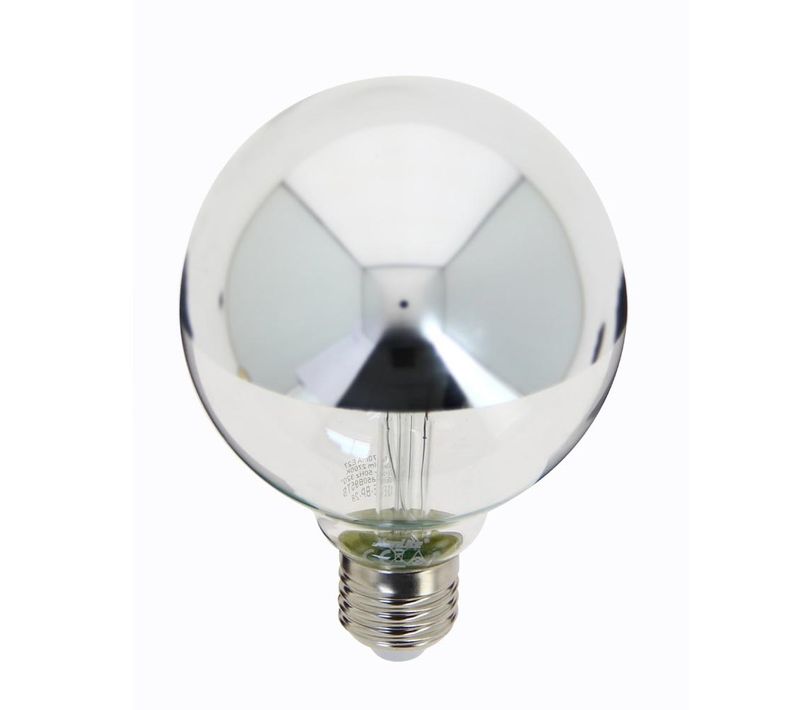 Ampoule déco silver LED 8W équiv 60W 300lm E27 Silver