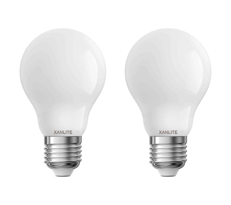 Lot 2 ampoules LED A60 E27 XANLITE HOME Blanc froid