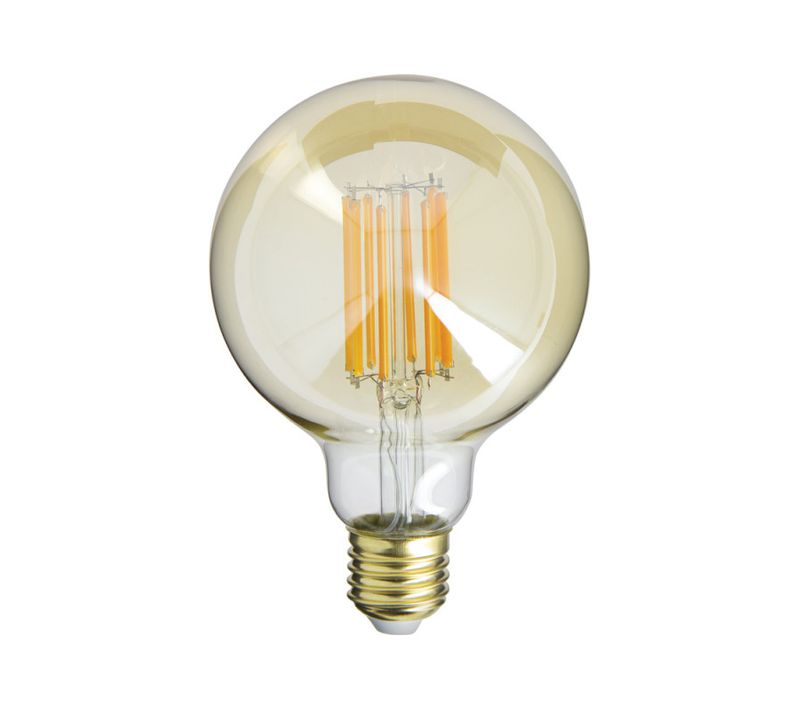 Ampoule LED ambrée G95 E27 AMPOULE DECO Ambrée