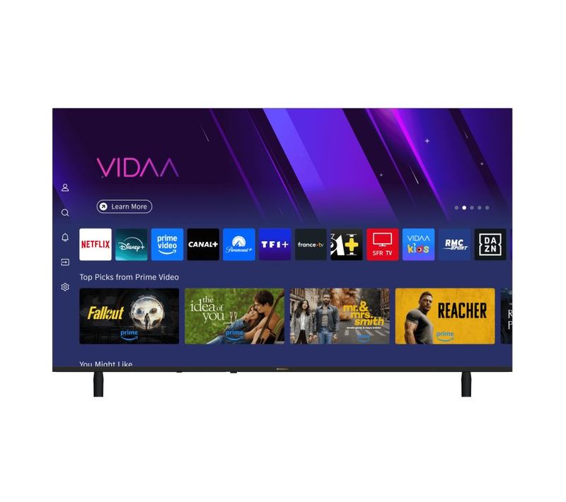 Téléviseur QLED Smart 55'' (139 cm)  4k UHD Netflix Youtube Primevideo