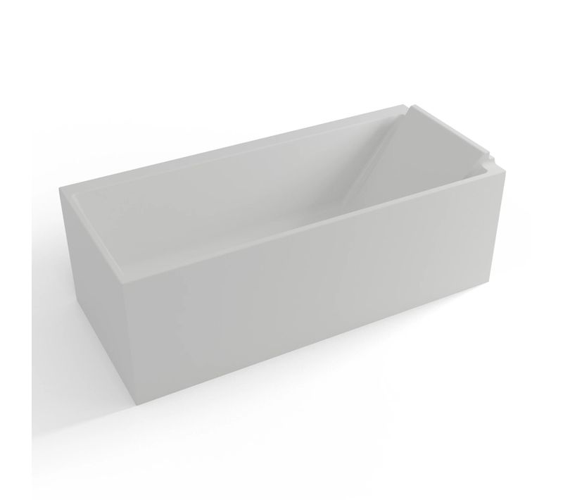 Baignoire Ilot Quantum 170 Droite Blanche L170 X L75 X H58 Cm