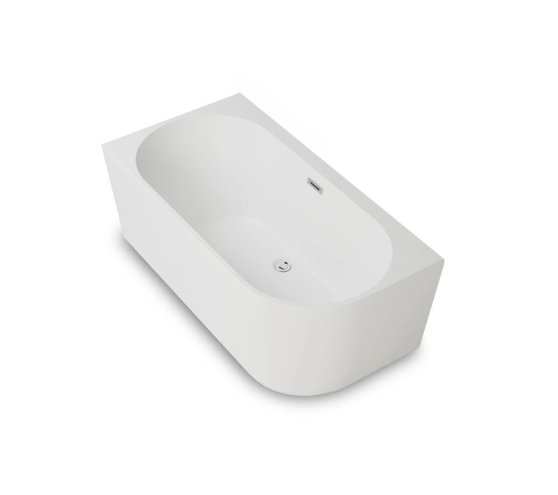 Baignoire Ilot Capri 150 Gauche Blanche L150 X L72 X H58 Cm