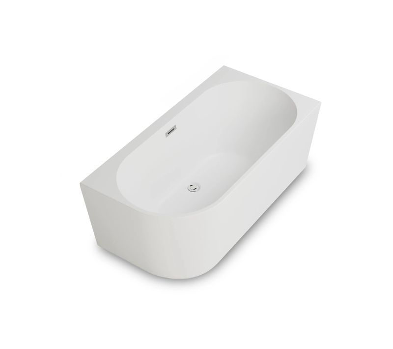 Baignoire Ilot Capri 150 Droite Blanche L150 X L72 X H58 Cm