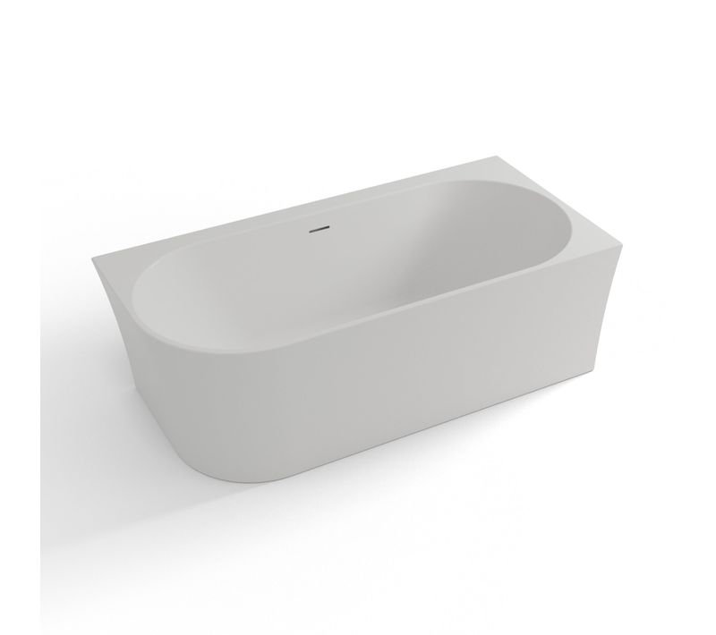 Baignoire Ilot Cosmic 160 Droite Blanche L160 X L76 X H58 Cm