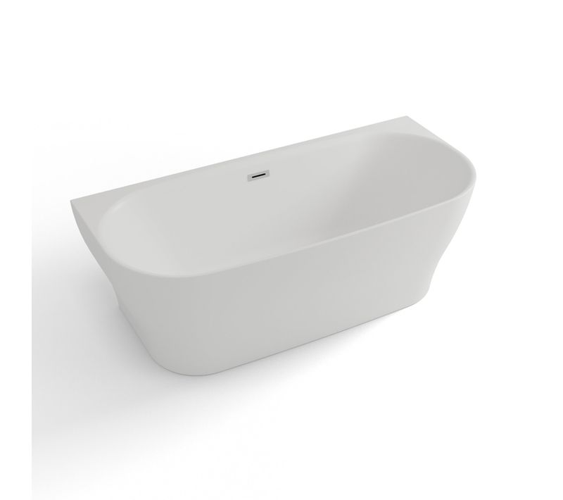 Baignoire Ilot Velvet 170 Blanche L170 X L75 X H58 Cm