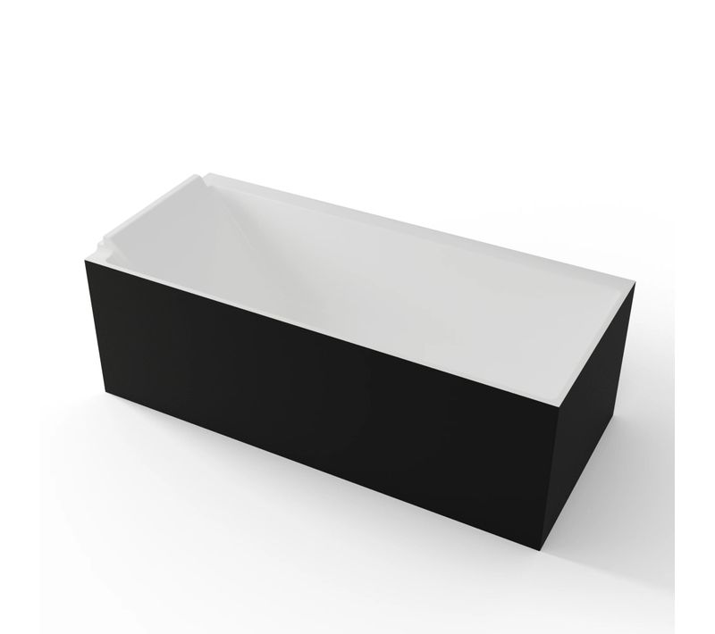 Baignoire Ilot Quantum 170 Gauche Noire L170 X L75 X H58 Cm