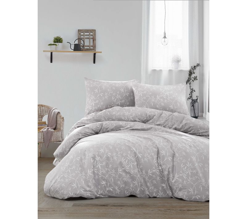 Parure De Lit 2 Personnes 200x200 Cm Coton Imprimé