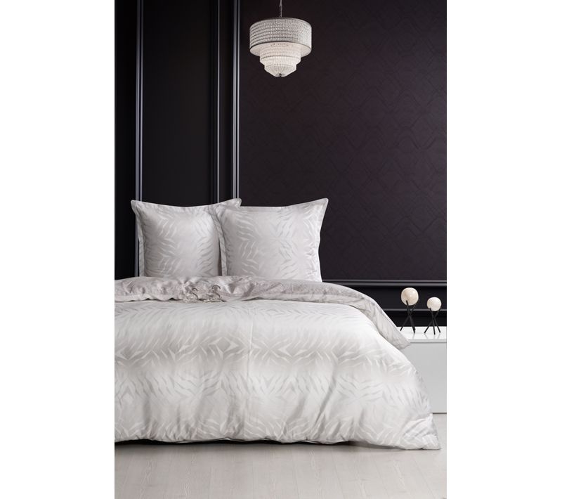 Housse De Couette + Taies D'oreiller 200x200 Cm Satin De Coton "duff"