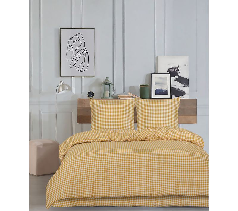 Parure De Lit 1 Personne 140x200 Cm Coton Imprimé