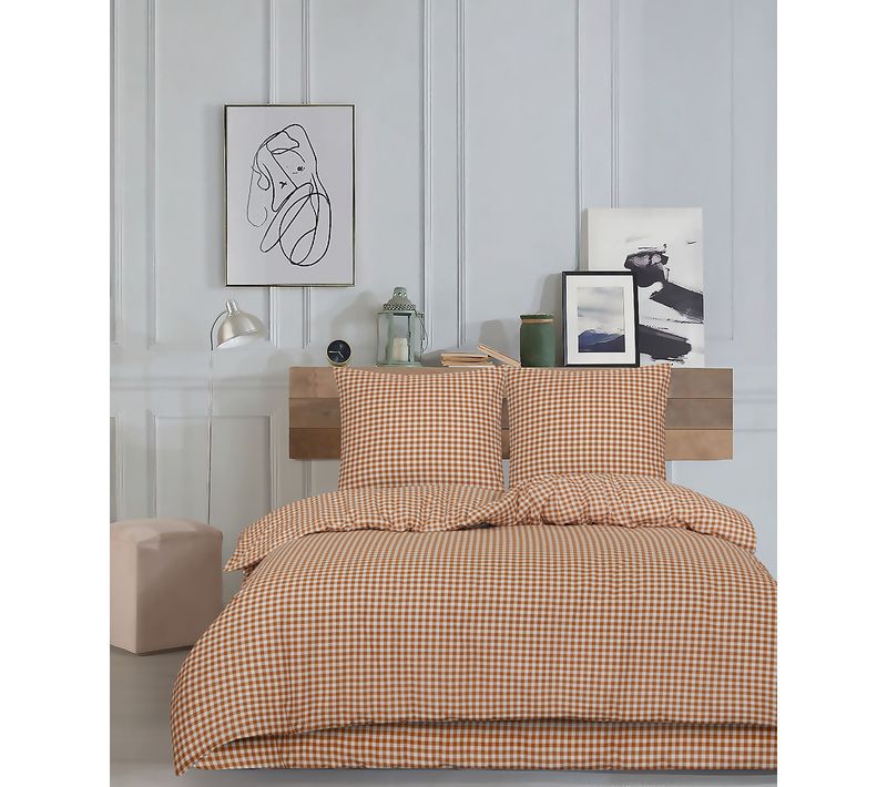 Parure De Lit 2 Personne 240x220 Cm Coton Imprimé