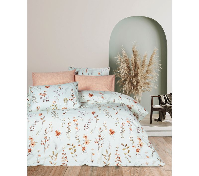 Parure De Lit  2 Personnes  200x200 Cm Coton Imprimé