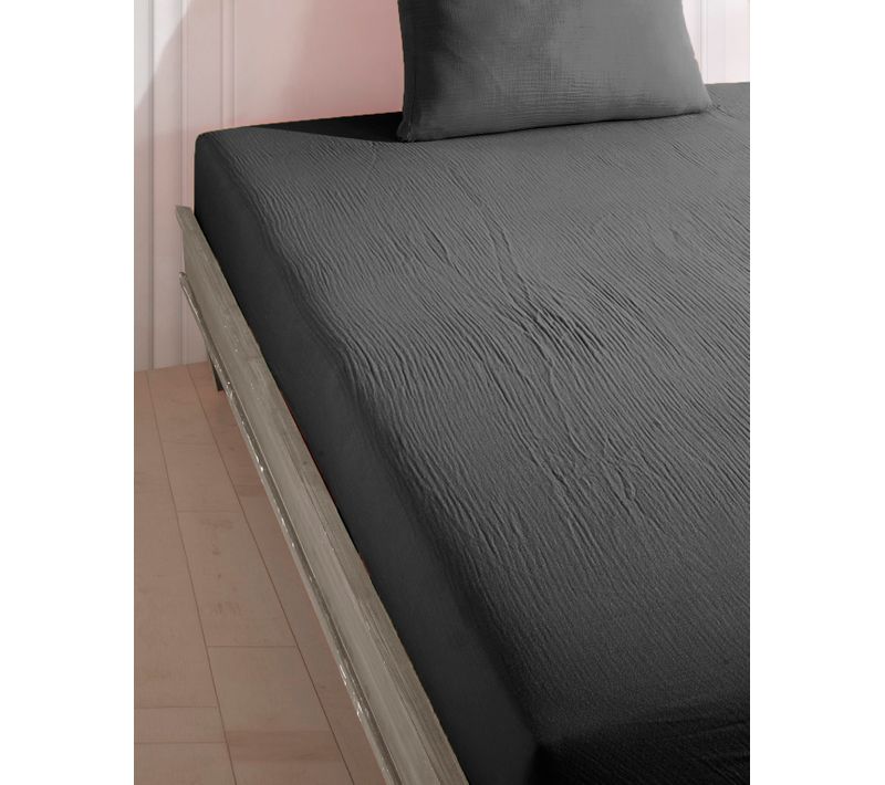 Drap Housse 140x190 Cm Gaze De Coton
