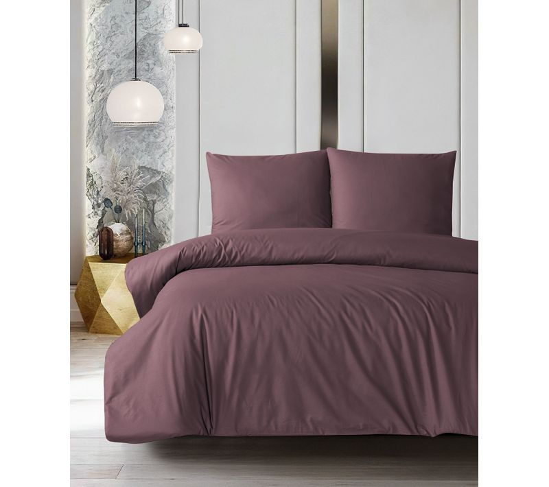 Parure De Lit  2 Personnes  200x200 Cm Coton Uni