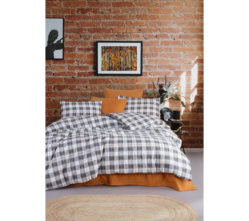 Parure De Lit 2 Personnes 240x220 Cm Flanelle De Coton Imprimé
