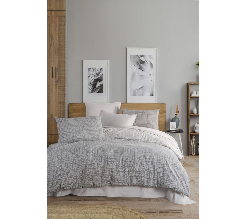 Parure De Lit 2 Personnes 200x200 Cm Flanelle De Coton Imprimé