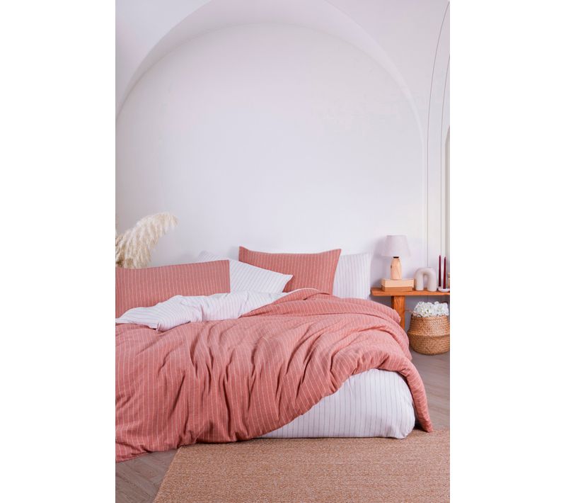 Parure De Lit 2 Personnes 200x200 Cm Coton Tisse-teint