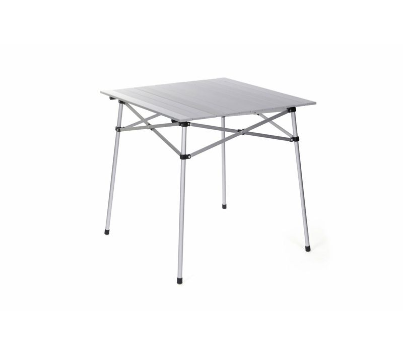 Table à Lattes De Camping - O'camp - Housse De Transport Inclus - Dimensions : 70 X 70 X 70 Cm