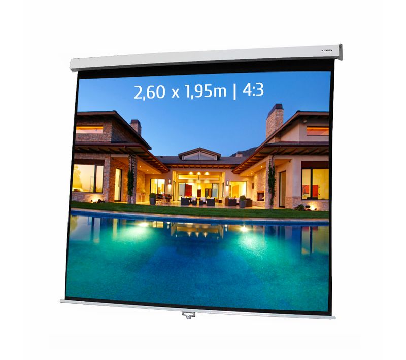 Ecran De Projection Manuel 2,60 X 1,95m - Format 4:3