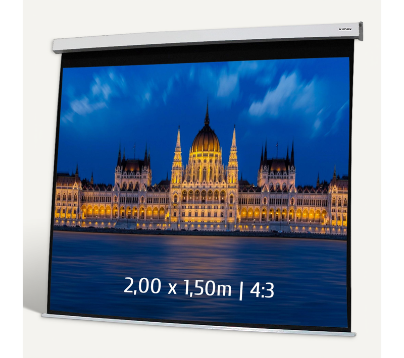 Ecran De Projection Motorisé 2,00 X 1,50m - Format 4:3