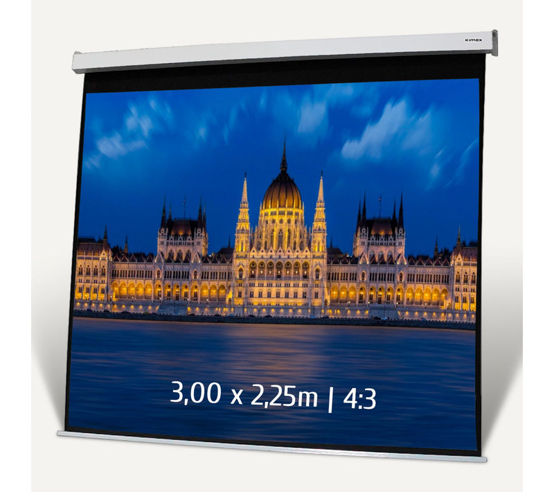 Ecran De Projection Motorisé 3,00 X 2,25m - Format 4:3