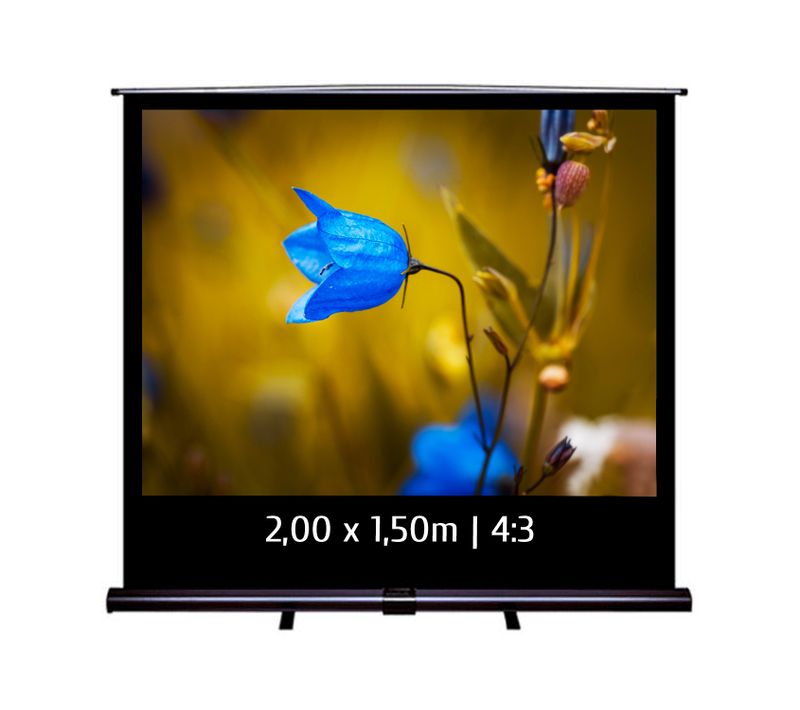 Ecran De Projection Transportable Pull Up 2,00 X 1,50m - Format 4:3