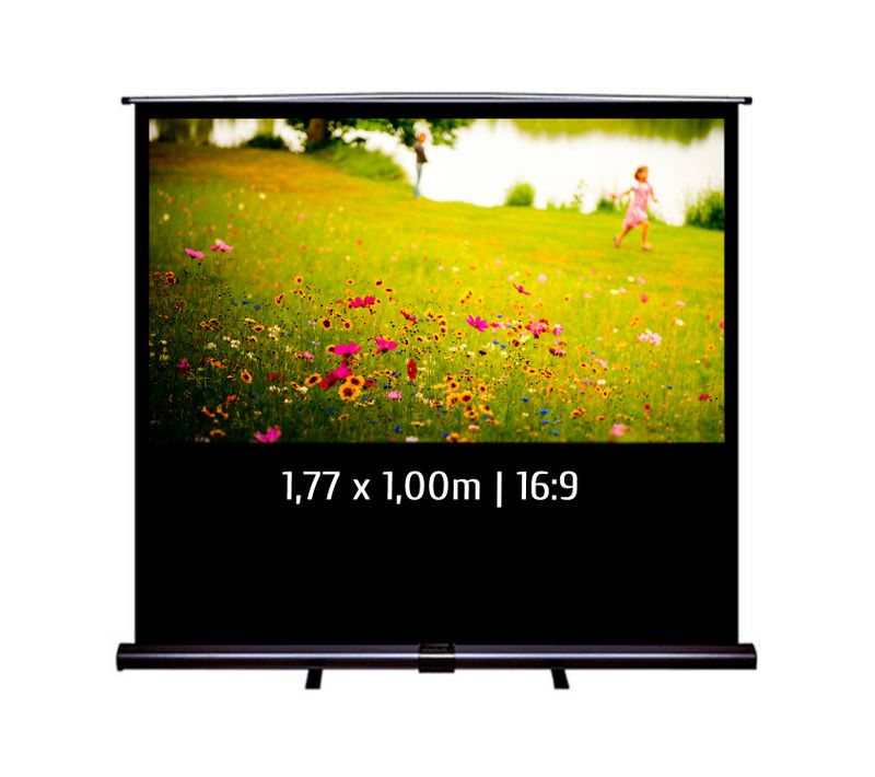 Ecran De Projection Transportable Pull Up 1,77 X 1,00m - Format 16:9
