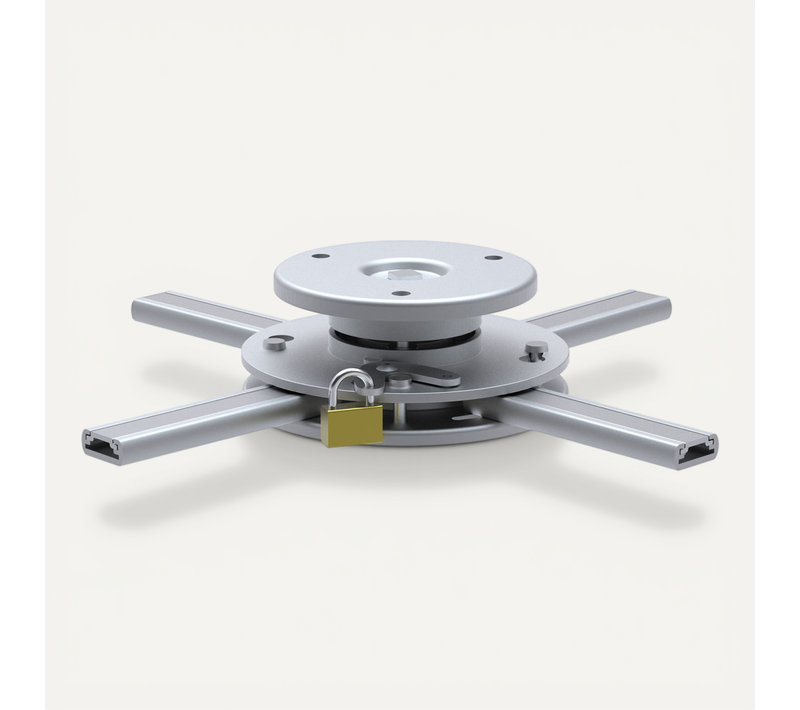 Support Plafond Vidéoprojecteur, Hauteur 6cm, Diamètre 16-33cm