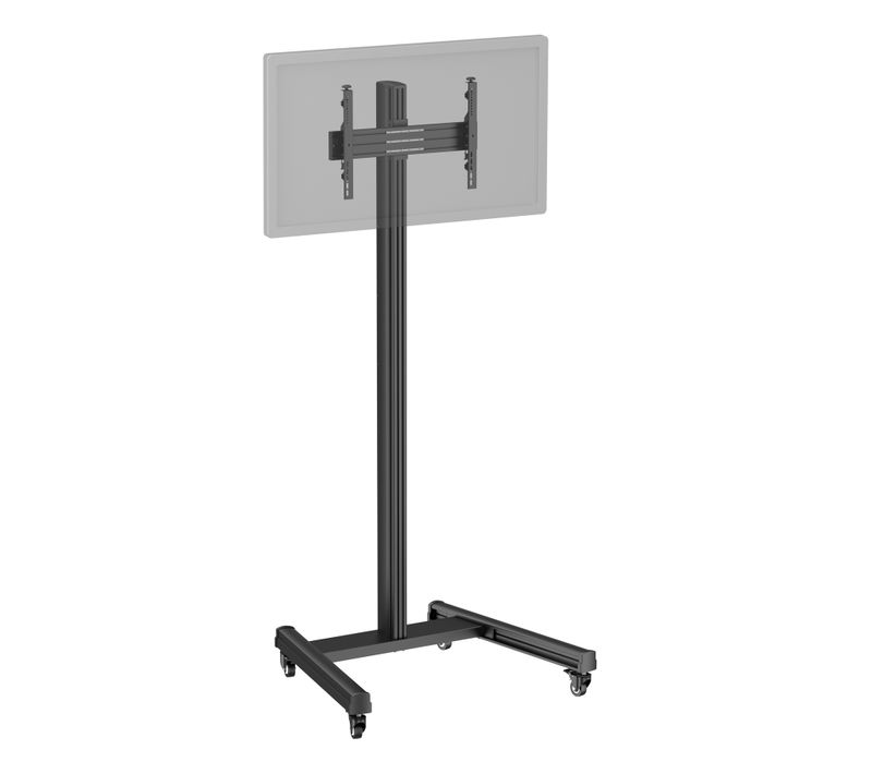 Support TV Sur Roulettes 32'' - 75'' Hauteur 240cm Noir
