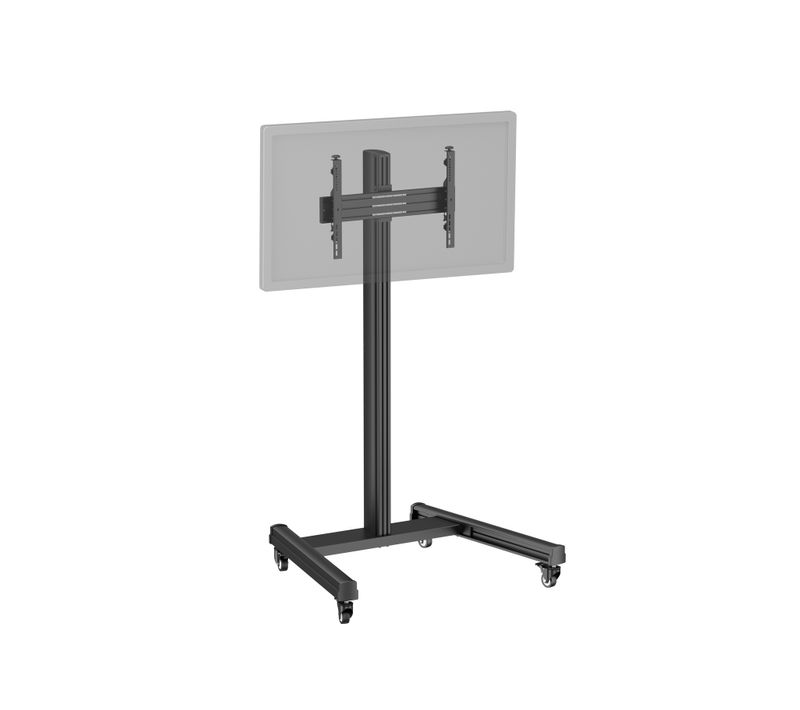 Support TV Sur Roulettes 32'' - 75'' Hauteur 175cm Noir