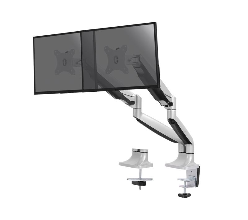 Support De Bureau Full Motion Pour 2 écrans PC 13"-32"