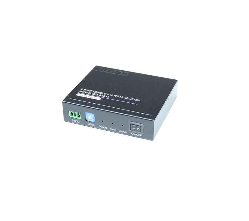 Splitter HDMI2.0 et Hdcp2.2, 1 Entrée-2 Sorties, Edid, Rs232, 4k60hz