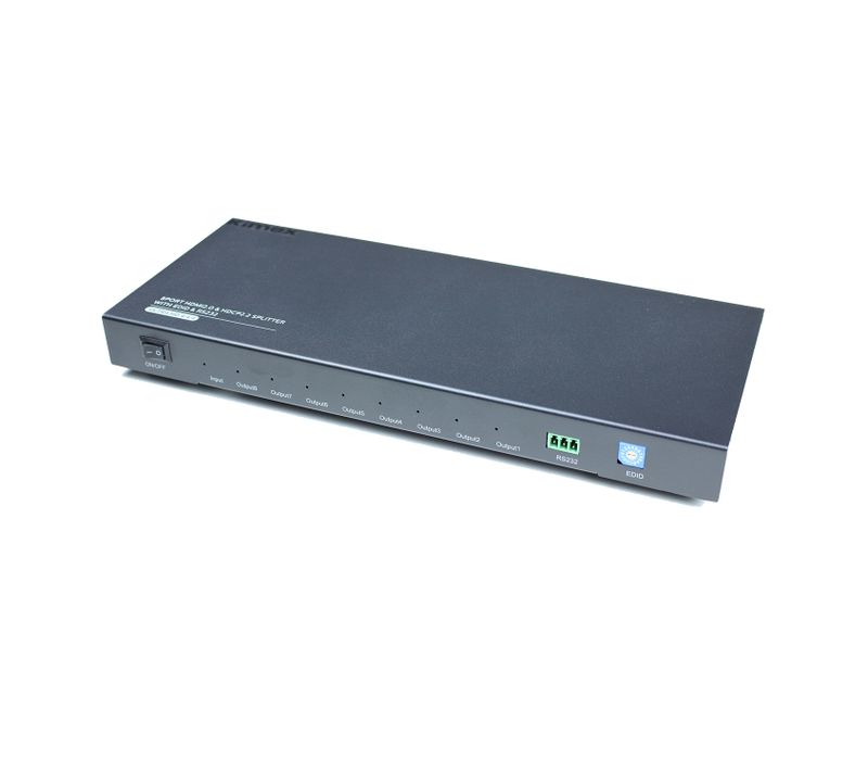 Splitter HDMI2.0 et Hdcp2.2, 1 Entrée-8 Sorties, Edid, Rs232, 4k60hz